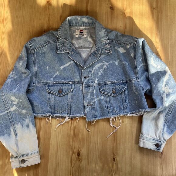 Vintage 90s Pepsi‎ Cola 'Nothing Else is a Pepsi' Denim/Jean Jacket Coat Size L - Picture 1 of 8